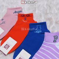 Gambar Kakamu Kaos Kaki Mata Kaki / Ankle Motif Warna Warni - AK Putih dari kakamu undefined 4 Tokopedia