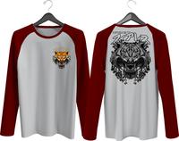 Gambar KAOS RAGLAN PRIA SABLON MACAN DEPAN BELAKANG LENGAN PANJANG - NAVY, S dari WL Fashion store undefined 1 Tokopedia
