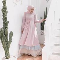 Gambar Qeenara Baju Gamis Dress Muslim Wanita - Army, M dari Galeri Noar undefined 2 Tokopedia