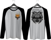 Gambar KAOS RAGLAN PRIA SABLON MACAN DEPAN BELAKANG LENGAN PANJANG - NAVY, S dari WL Fashion store undefined 2 Tokopedia