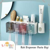 Gambar Rak Kamar Mandi Tempat Sikat Gigi Dispenser Odol Tempat Sabun Organize - Kecil, No Bubble dari Launli undefined 1 Tokopedia
