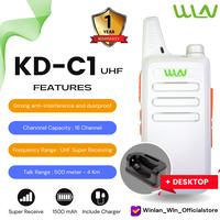 Gambar WLN WINLAN HT WALKIE TALKIE SATUAN KD-C1 UHF Lengkap Charger Dekstop - Hitam dari WINLAN WLN INDONESIA undefined 3 Tokopedia