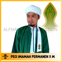 Gambar Sorban Imamah permanen Rida Panjang 5 Meter - 2, Hitam dari Alfiamuslimcollection undefined 3 Tokopedia