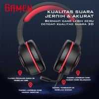 Gambar GAMEN GH100 Headset Gaming Seven Color Led Lighting Black dari Donatur official store undefined 2 Tokopedia