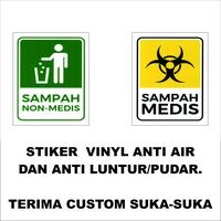 Gambar STIKER SIGN SAMPAH MEDIS NON MEDIS UK 9X11CM - Sampah Non Meds dari rayastoresurabaya undefined 1 Tokopedia