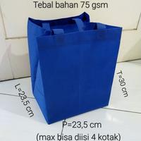 Gambar Tas Spunbond / Goodie Bag Tebal Untuk Box Nasi/Hajatan/Hampers/Promosi - HijauMuda22X22 dari QnP.shop undefined 4 Tokopedia