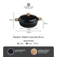 Gambar Debellin Shallow Cassserole 30 cm - Absolute Granite Non Stick dari Sentral Home Store undefined 5 Tokopedia