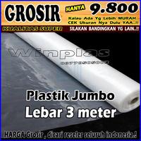 Gambar Plastik Pe Cor Bening Lebar 3m 3 Meter dan 1,5m 1,5 Bangunan Meteran S - Lebar 3 meter dari winplas17 undefined 3 Tokopedia