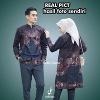 Gambar Batik Couple Sarimbit Aluna Baju Couple Pasangan Keluarga Modern Solo - Couple, L dari bale dodolanku undefined 4 Tokopedia