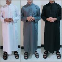 Gambar Gamis pria UBAIDILLAH jubah pria dewasa bahan TOYOBO PREMIUM 100% Adem - Putih, XXL dari CV. ALIYAH PERSADA undefined 1 Tokopedia