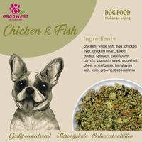 Gambar Dog Food Grooviest Gently Cooked Frozen Food Chicken & Fish dari Groovy Online undefined 3 Tokopedia