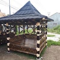 Gambar Saung Bambu / Gazebo (custom) dari Pernik Bamboo Gallery undefined 5 Tokopedia