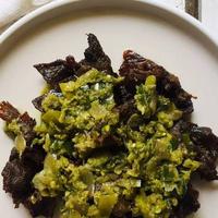 Gambar Dendeng Batokok cabe hijau Asese/ dendeng batokok cabe ijo asli padang dari ABON ASLI NUSANTARA undefined 2 Tokopedia