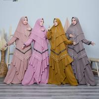 Gambar Gamis Syar'i full ceruty dari Malaqu Shop undefined 3 Tokopedia