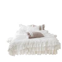 Gambar Diskon White Color Lace Bedding Set Princess Room Single King Duv dari Angka Sembilan undefined 3 Tokopedia