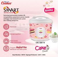Gambar MAGICOM / RICE COOKER COSMOS CRJ 3301 NC CAKE SERIES dari pantes agung undefined 2 Tokopedia