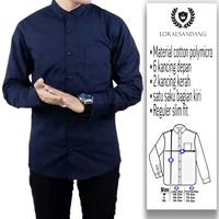 Gambar Hem kemeja pria polos basic Nevy slimfit boyi topman termurah - L dari serbaserbikemeja undefined 3 Tokopedia