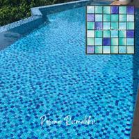 Gambar Mozaik Mosaic Keramik Kolam Renang Terlaris - SinGres Type Teal Square dari Pesona Rumahku undefined 1 Tokopedia