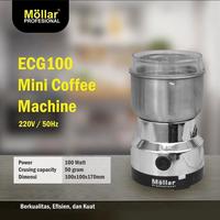 Gambar Mesin Gilingan Kopi Mini Listrik Mollar ECG100 Mini Coffee Grinder dari Perkasa Teknik Semarang undefined 1 Tokopedia