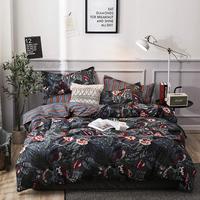 Gambar Hotsale 3 Pieces Botanical Bedding Set Housse De Couette Red Flowers dari Angka Sembilan undefined 1 Tokopedia