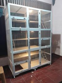 Gambar Kandang kucing 3 pintu jumbo - Hitam dari GEZEGEND undefined 1 Tokopedia