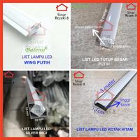 Gambar List Lampu LED Strip Rumah 1M / Cover Aluminium Casing Lis Housing all - WING, PUTIHH dari Sinar Rezeki 8 undefined 2 Tokopedia