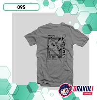Gambar T Shirt 095 Pikachu #025 - Red, M dari Drakuli Games Store undefined 2 Tokopedia