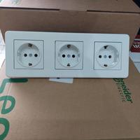 Gambar Leona Stop Kontak schucko 3 gang Schneider - Ada Pengaman dari GUDANGELECTRIC undefined 2 Tokopedia
