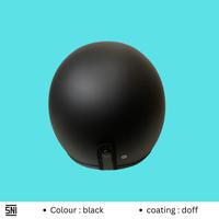 Gambar Helm Bogo Retro Dewasa Cargloss Black Doff SNI Full Leher Vintage - FLAT SMOKE dari Chareso Mart_NEW undefined 5 Tokopedia