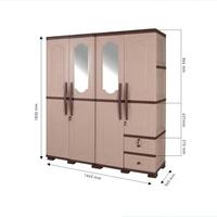Gambar Lemari Pakaian Plastik 4pintu Olymplast Otc Wood Promo Terbaru Murah dari Mebel Arjuna undefined 1 Tokopedia