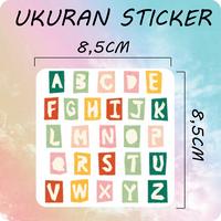 Gambar Alphabet Stickers | stiker abjad | stiker abc | stiker alphabet dari paperbrie undefined 3 Tokopedia
