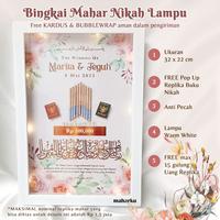 Gambar BINGKAI MAHAR NIKAH POP-UP MAHARKU Ukuran 32 x 22 cm ANTI PECAH - Al Furqan, LAMPU dari Maharku_NEW undefined 1 Tokopedia