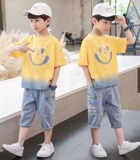 Gambar SETELAN BAJU ANAK LAKI KENKEN | FASHION ANAK | BAJU KAOS CELANA PENDEK - Biru Muda, Size 110 dari Kbabynkids undefined 3 Tokopedia