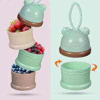 Gambar Wadah Tempat Susu Bubuk Bayi Travel 4Tingkat Milk Powder Container - Ungu dari Keely Florist undefined 3 Tokopedia