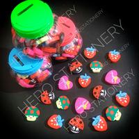 Gambar Penghapus model fancy food eraser toples isi 24 unit dari lunastationery undefined 1 Tokopedia