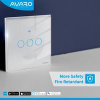 Gambar AVARO Smart Wall Switch Saklar Lampu Touch WiFi - EU White - 1 GANG dari Avarobotic undefined 5 Tokopedia