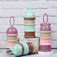 Gambar Wadah Tempat Susu Bubuk Bayi Travel 4Tingkat Milk Powder Container - Ungu dari Keely Florist undefined 1 Tokopedia