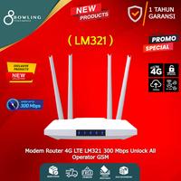 Gambar Modem Router 4G LTE LM321 300 Mbps Unlock All Operator GSM dari Bowling Living & Appliance undefined 1 Tokopedia
