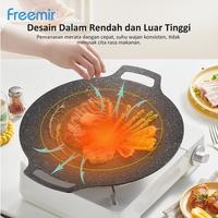 Gambar freemir Grill Pan 30 CM Wajan Panggang Anti Lengket Multifungsi BBQ dari freemir Electric Official Store undefined 4 Tokopedia