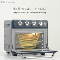 Gambar Ecohome Cubic Air Fryer Oven Low Watt EAF-888 Less Oil Original - Aqua Marine dari Xtive Electronic undefined 5 Tokopedia