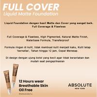 Gambar Absolute New York Full Cover Liquid Matte Foundation - Warm Paraline dari Absolute New York undefined 2 Tokopedia