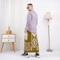 Gambar SARUNG BAROKAH GOYOR BABAGAF Premium - Abu-Biru dari Bull Roma undefined 5 Tokopedia