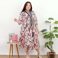 Gambar dress batik super jumbo wanita 482 bda - krem dari Kurniajayashop_NEW undefined 2 Tokopedia