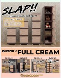Gambar LEMARI PAKAIAN MINIMALIS SLAP KINGDOM / LEMARI SWING / LEMARI PLASTIK - CREAM, SUSUN 4 dari Semesta Rumah undefined 3 Tokopedia