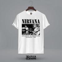 Gambar Kaos Band Nirvana x Mandra | Baju Band Nirvana White| Pleasure World - Munaroh, XXL dari PLEASURE WORLD undefined 2 Tokopedia
