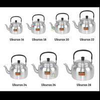 Gambar Teko Cor Ge Kettle Ketel Ceret Gagang Hitam Air Minum Teh - 22 Cm dari Mitraaren undefined 5 Tokopedia