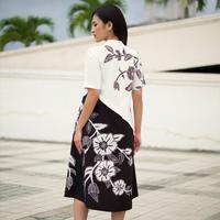 Gambar Batik Kultur Dress - OTD - Two Toned Flowers in Monochrome - XL dari BatikKultur undefined 3 Tokopedia