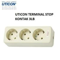 Gambar Stop Kontak 3 lubang Terminal Kuningan ASLI UTICON dari TOKO BESI TIMUR JAYA. undefined 1 Tokopedia