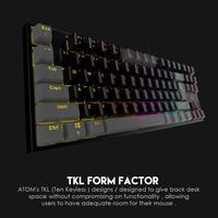 Gambar FANTECH ATOM MK876 TKL RGB Gaming Mechanical Keyboard - Black, Blue Switch dari IR Computer IRRES COMP undefined 3 Tokopedia
