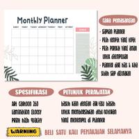 Gambar Wall montly planner montly schedule dari Betterhoney undefined 3 Tokopedia
